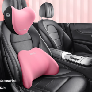 Memory cotton headrest and lumbar backrest