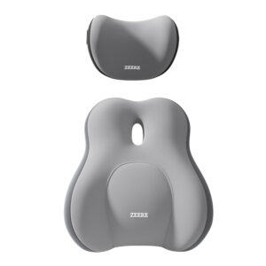 Memory cotton headrest and lumbar backrest