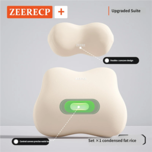 Memory cotton headrest and lumbar backrest